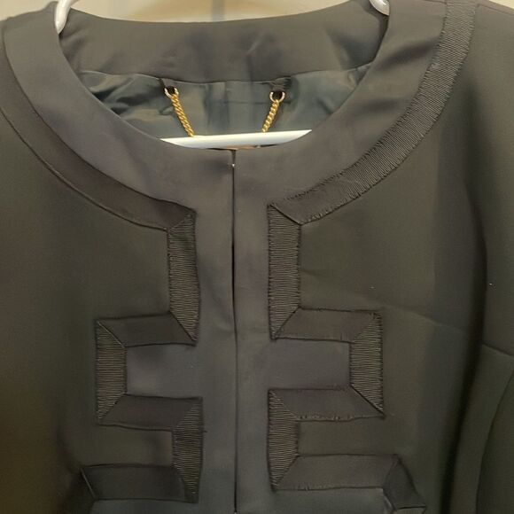 Trina Turk Black Cropped Jacket - Picture 2 of 6